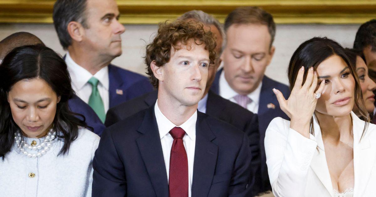 Mark Zuckerberg at Trump's inauguration. 