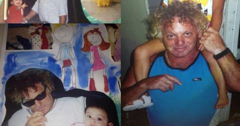 A collage of Jade Shenker's childhood photos with her father, Marc Shenker