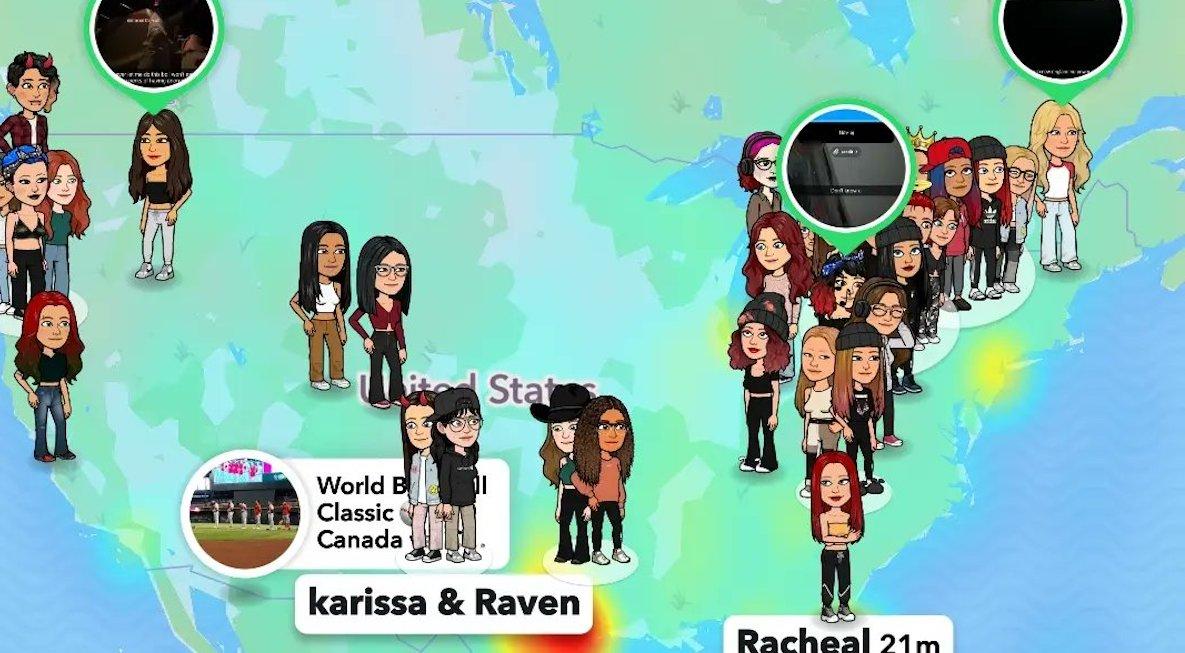 snapchat map