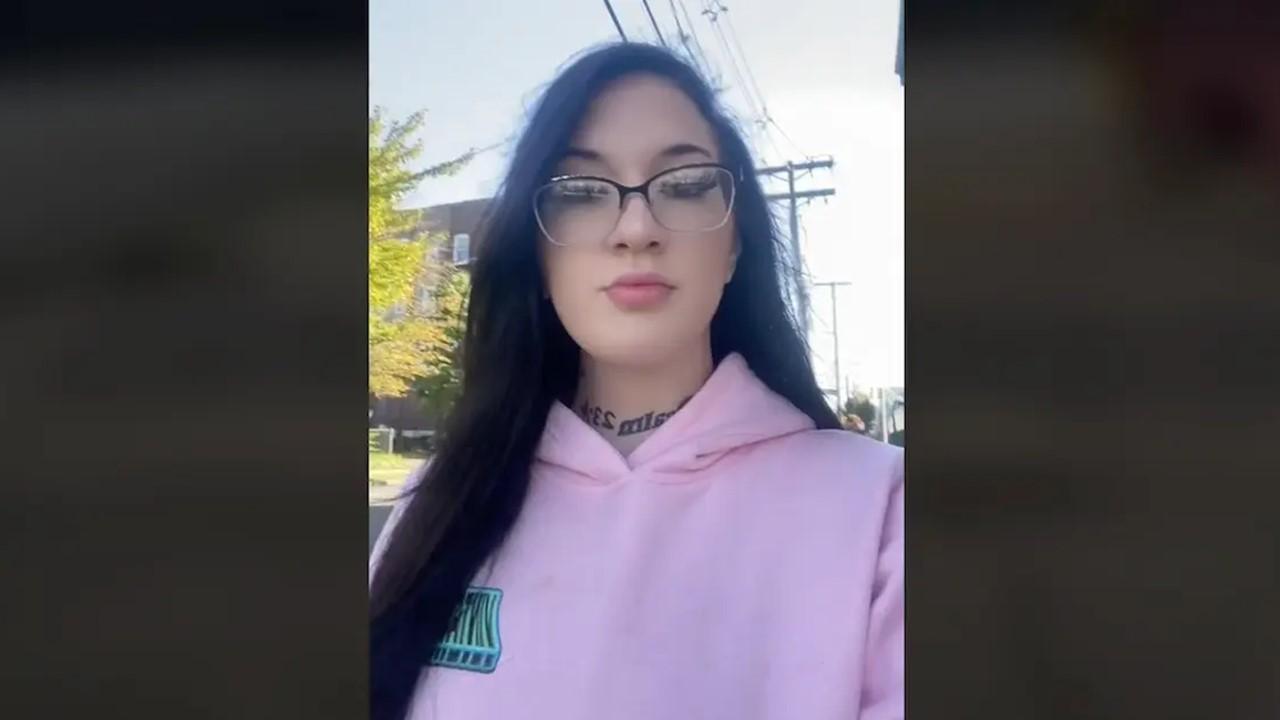 A woman records her five-minute walk through Newark, N.J.