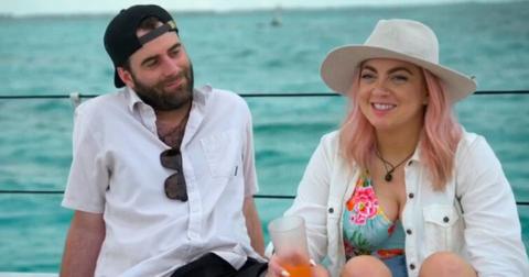 Austin and Becca on a boat on their honeymoon on MAFS