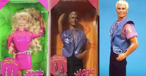 Earring Magic Ken and Barbie dolls