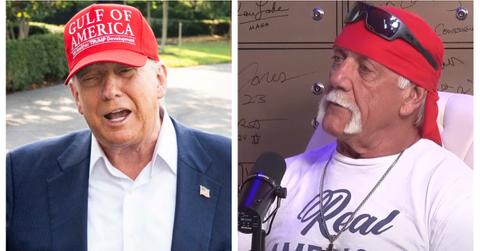 (L-R): President Donald Trump; Hulk Hogan