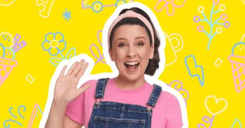 Ms. Rachel celebrating her birthday.