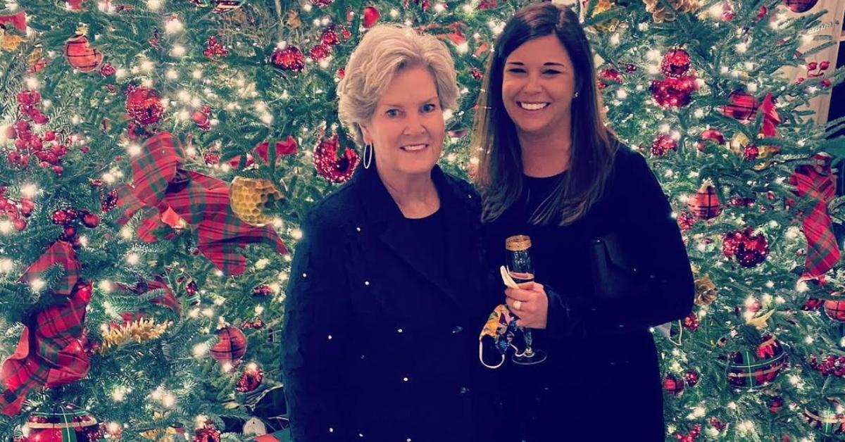 Susie and Caroline Wiles at the White House during Christmas.