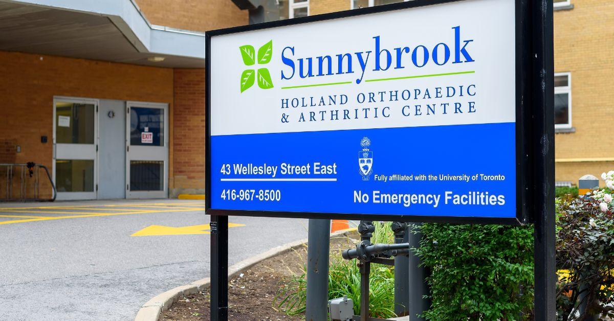 Sunnybrook Holland Orthopedic and Arthritic Centre sign