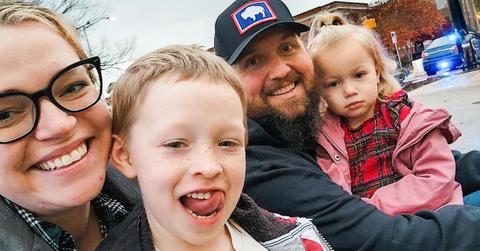 Maddie Brown and her kids and husband