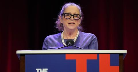 Abigail Disney speaking at the 2023 Celebrating Women Breakfast on May 4, 2023