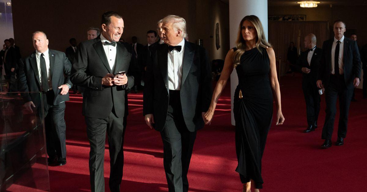 Donald and Melania Trump at the opening night of 'Les Miserables' at the Kennedy Center. 