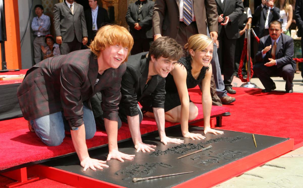 Rupert Grint, Daniel Radcliffe, Emma Watson 