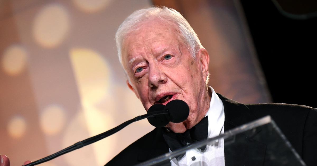Jimmy Carter making a speech