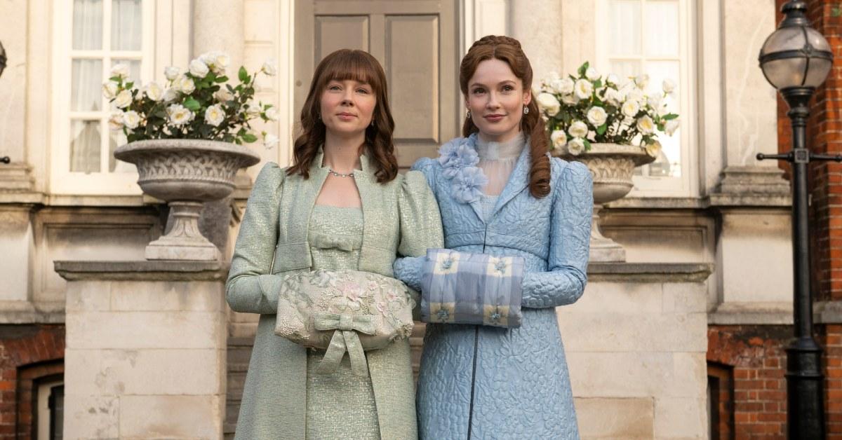 Eloise and Francesca in Season 4 of 'Bridgerton'.