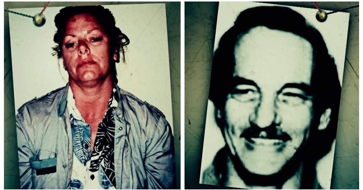 (L-R): Aileen Wuornos; Richard Mallory, Wuornos' first victim