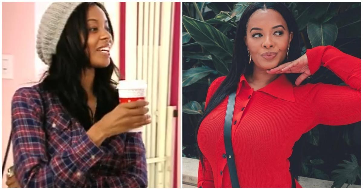 (l-r): Vanessa Simmons on 'Run's House' and Vanessa Simmons now