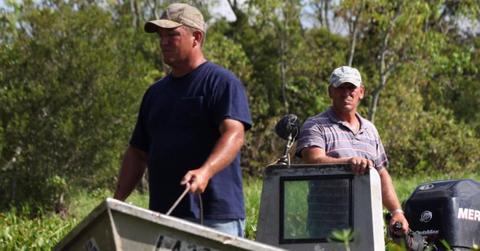 The cast of 'Serpent Invasion' on a boat.
