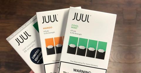Promotion of three different Juul flavors