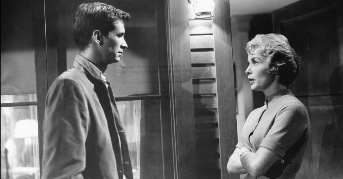 Anthony Perkins as Norman Bates in 'Psycho'.