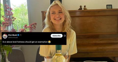 Elon Musk's Comment About Audrey Morris Is Predictably Icky