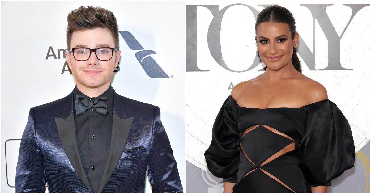 Chris Colfer and Lea Michele.