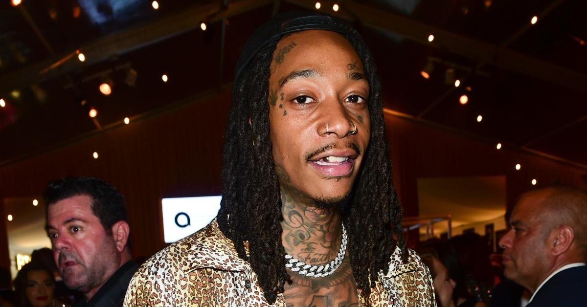 Wiz Khalifa attends the Elton John AIDS foundation annual viewing party.