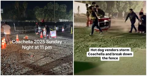 Coachella hot dog vendors