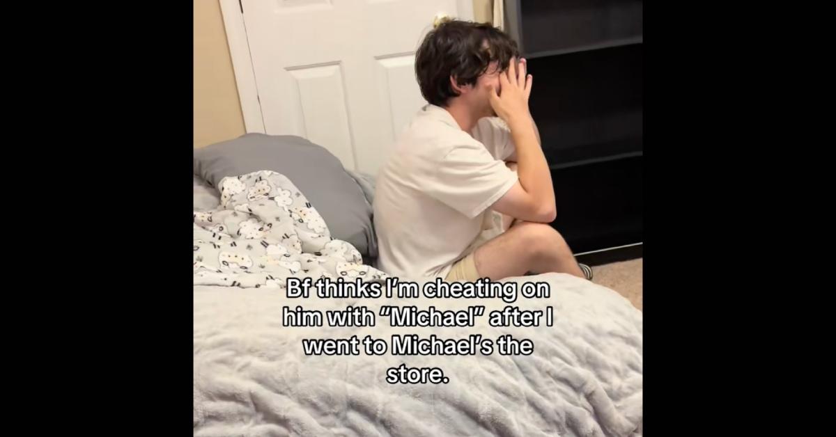 Viral video of woman being accused of cheating with Michael after going to Michael's store.