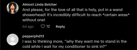 woman doesn't like husband's redesigned bathroom with rainfall shower tiktok