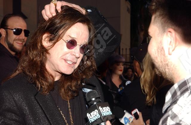 Ozzy Osbourne smiles during an interview.