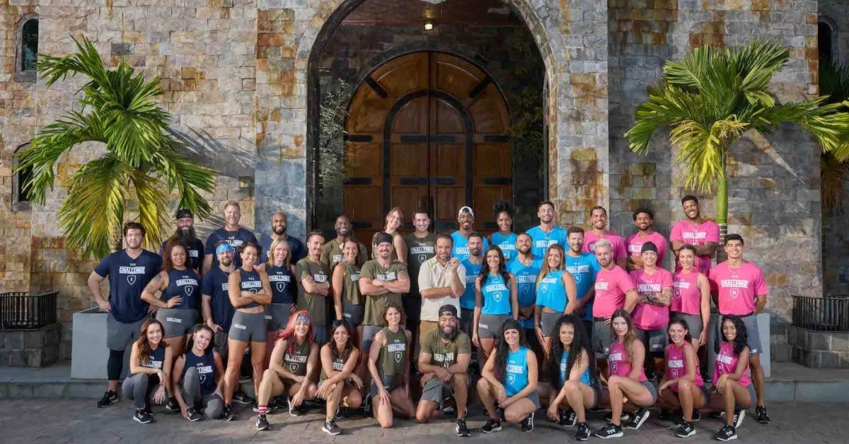 the Challenge 40 cast in front of the castle in Vietnam