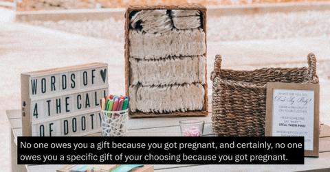 Baby Shower Guest Complains About Registry Demands, Starts Debate