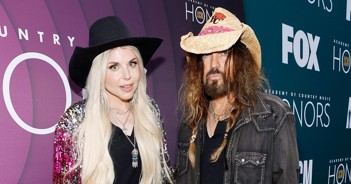 : (L-R) FIREROSE and Billy Ray Cyrus attend the 16th Annual Academy of Country Music Honors at Ryman Auditorium on August 23, 2023 in Nashville, Tennessee. (Photo by Jason Kempin/Getty Images for ACM