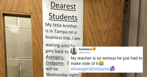 avengers endgame teacher no spoiler cover