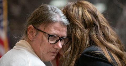 Jennifer Crumbley speaks with her attorney, Shannon Smith