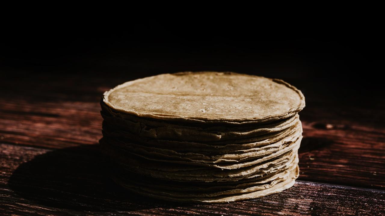 stack of tortillas