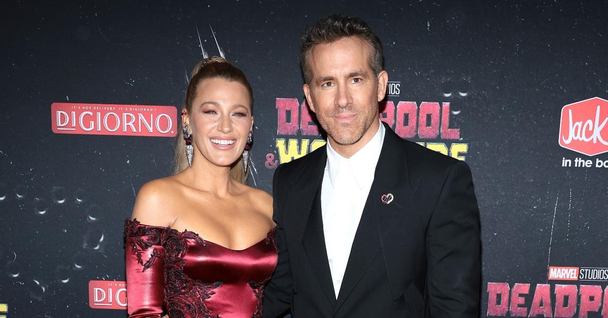 : Blake Lively and Ryan Reynolds attend the "Deadpool & Wolverine" New York Premiere on July 22, 2024 in New York City. (Photo by Dimitrios Kambouris/Getty Images)