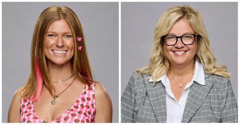 Lisa Weintraub and Angela Murray pose for their official 'Big Brother 26' portraits.