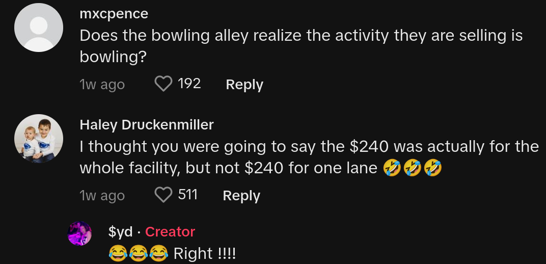 bowling alley inflation