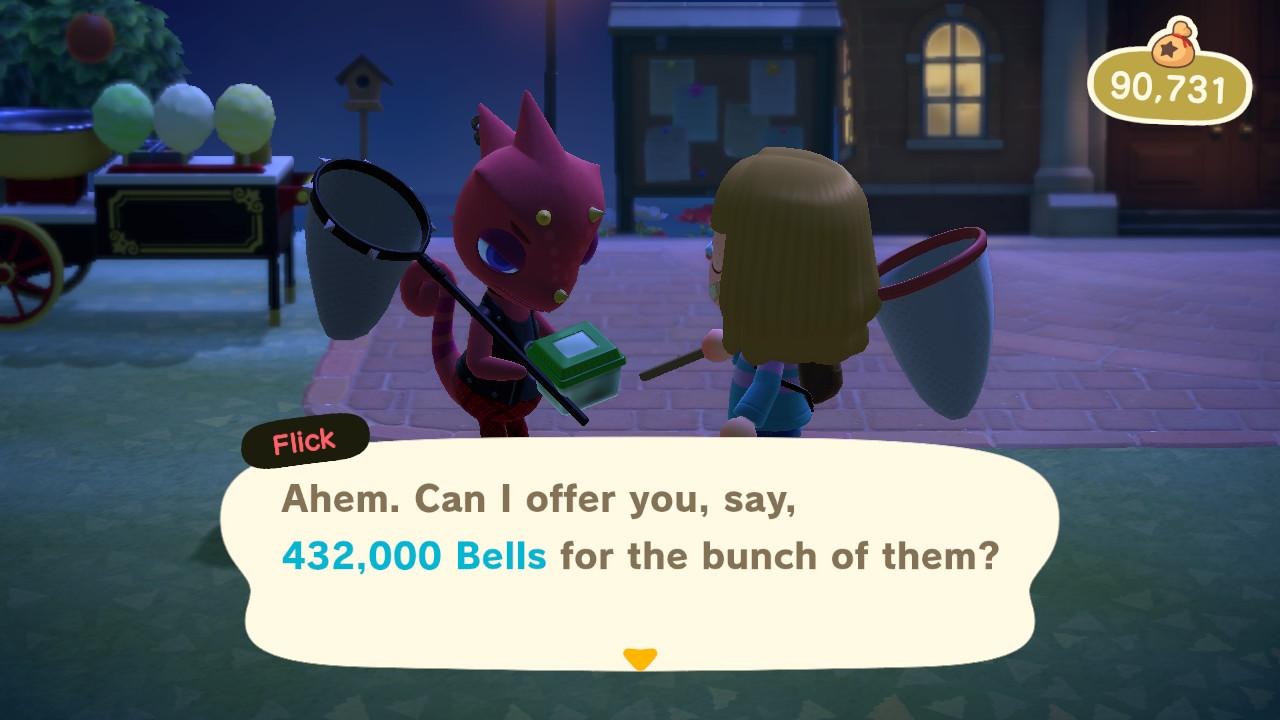 When Does Flick Come in 'Animal Crossing New Horizons'? Save Your Bugs