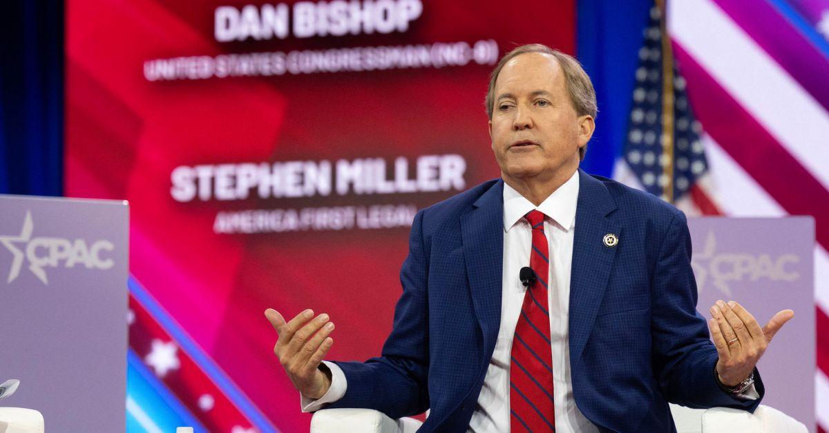 Ken Paxton at CPAC in 2024. 