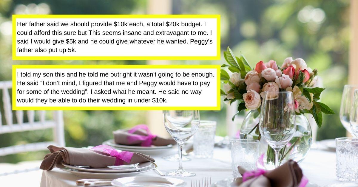 wedding table setting reddit text overlay