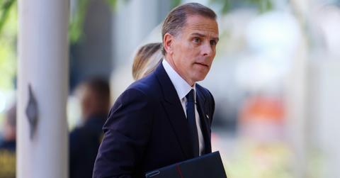 Hunter Biden arrives for his federal trial at the J. Caleb Boggs Federal Building on June 4, 2024, in Wilmington, Del.