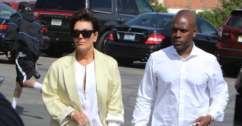 Kris Jenner and Corey Gamble going to church for Easter on April 5, 2015