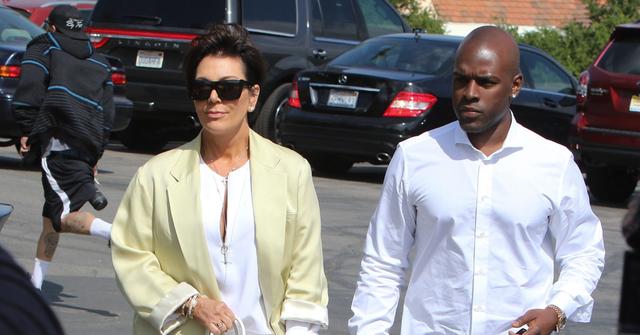 Kris Jenner and Corey Gamble going to church for Easter on April 5, 2015