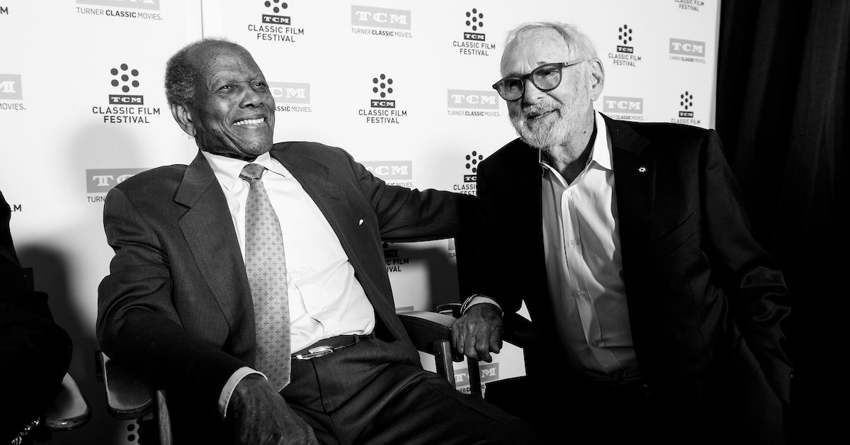 Norman Jewison and Sidney Poitier at the 50th anniversary screening of 'In the Heat of the Night' during the 2017 TCM Classic Film Festival on April 6, 2017 