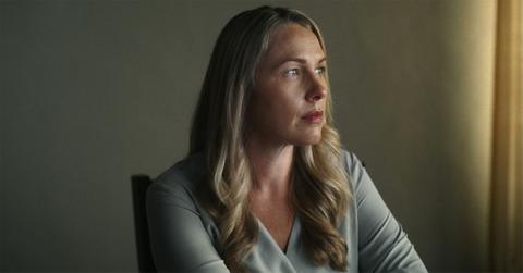 Denise Huskins looking out a window in 'American Nightmare.'