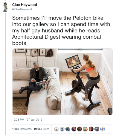 clue heywood peloton