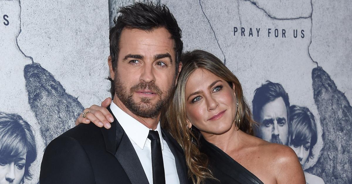 Justin Theroux with Jennifer Aniston at Leftovers Season 3 premiere in 2017