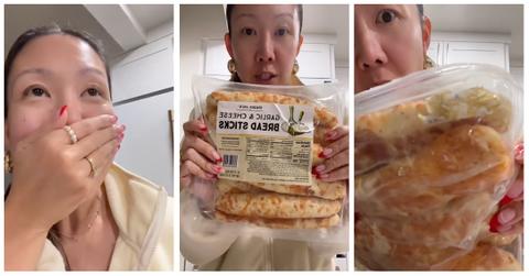A Woman Finds a Halls Wrapper in Trader Joe’s Breadsticks
