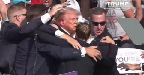 trump shot at rally secret service