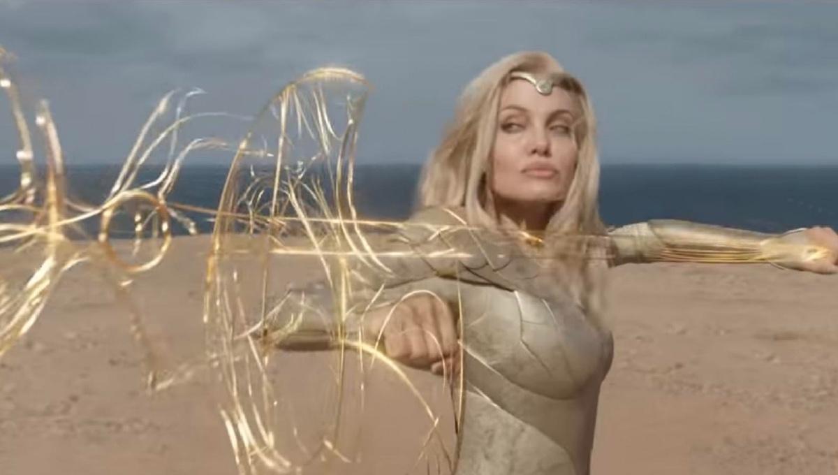 Angelina Jolie as Thena in Marvel's 'Eternals.'